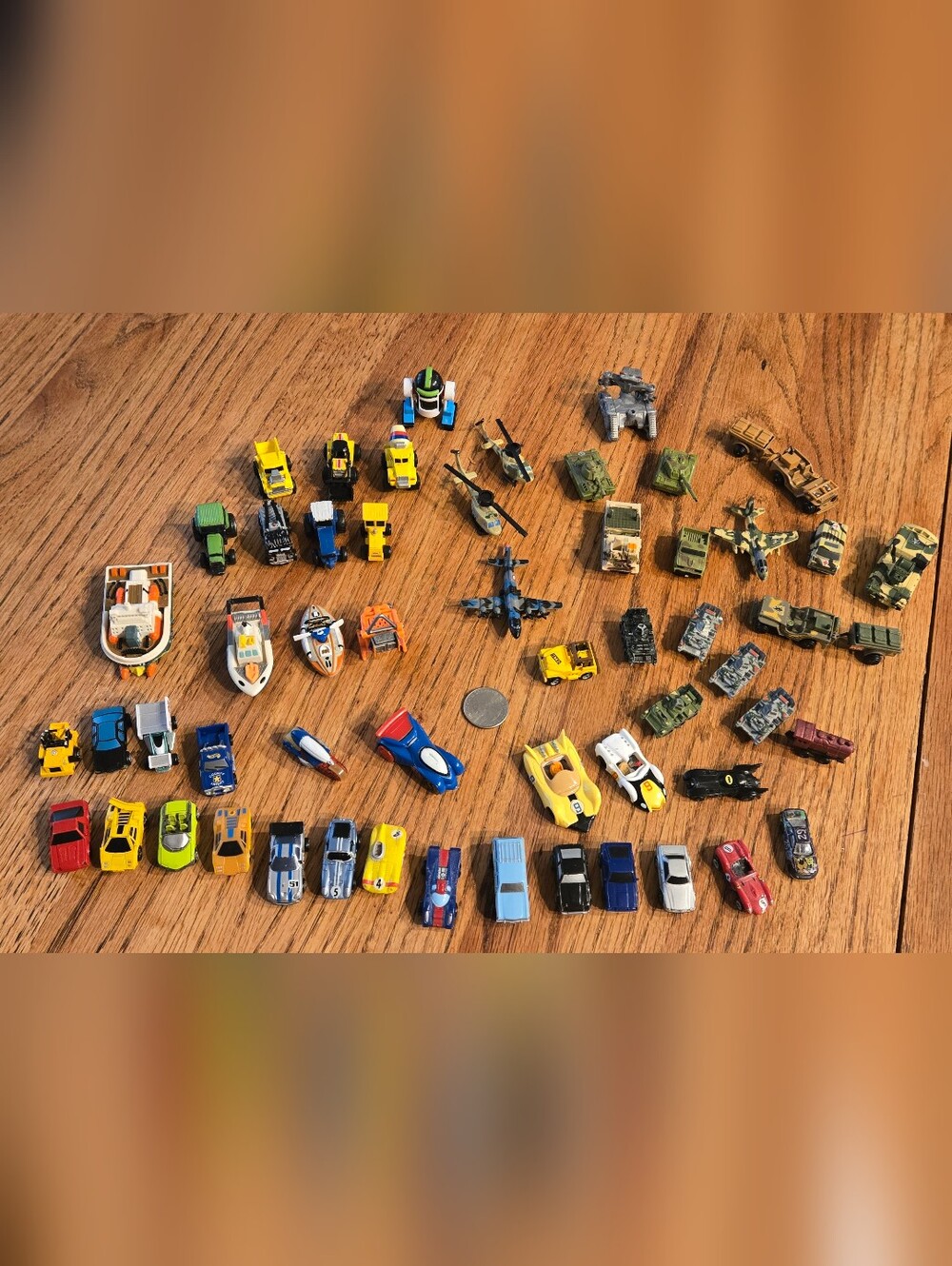 Lot Of 57 Micro Machines Military Airplanes  Trucks Cars Farm Boats